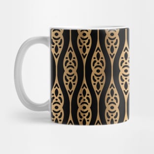 Gold flower strips pattern design Mug